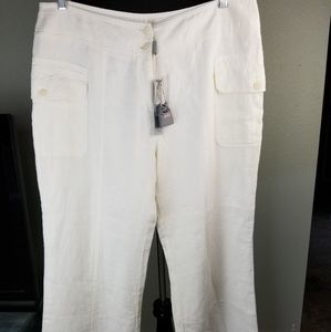 Per Una Wide Leg Cargo Pants Lagenlook Beachy